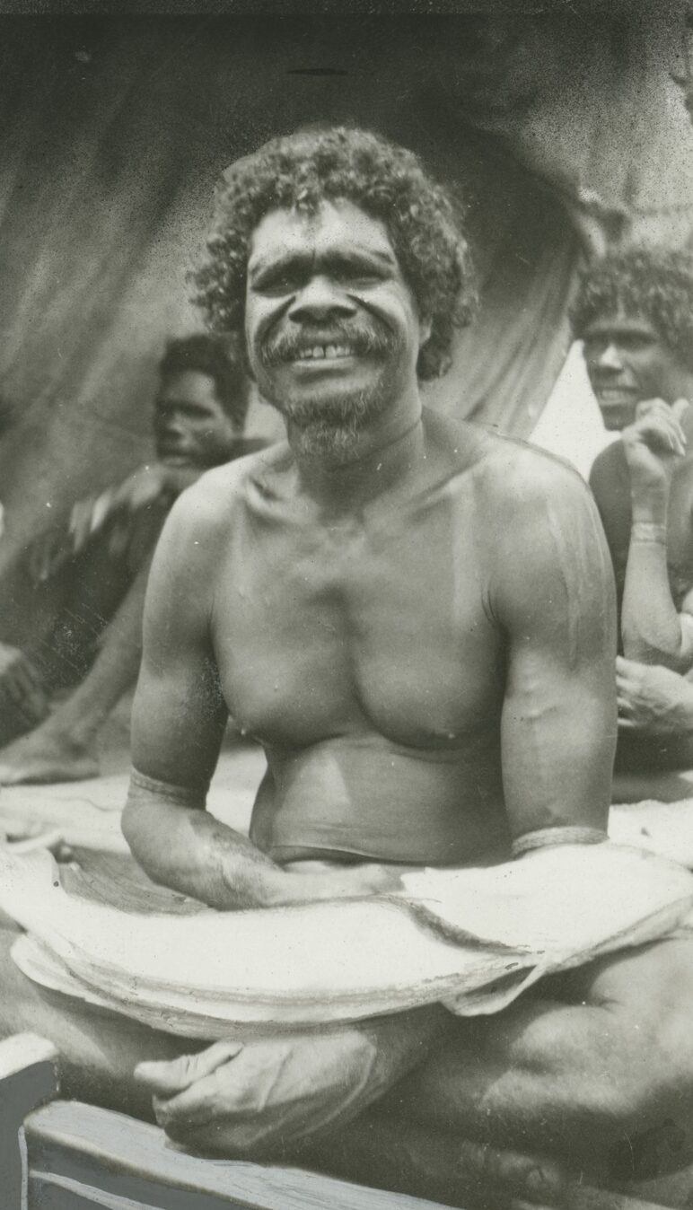 Dhakiyarr Wirrpanda at Caledon Bay, 1934. Church Missionary Society.